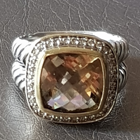 David Yurman Jewelry - David Yurman Albion Smoky Quartz Diamond Ring